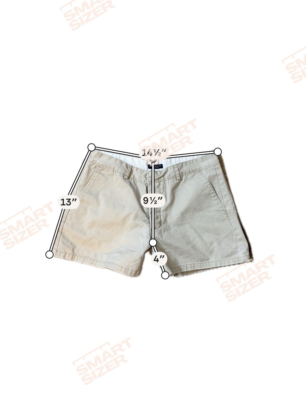 American Eagle Tan Khaki Chino Shorts Women’s Size 6 Casual Summer Preppy - Picture 4 of 5